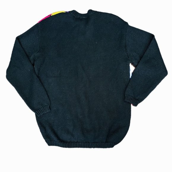 90s Limited Bold Colorful Argyle Knitted Crewneck Wool Sweater | Size XS - Picture 6 of 7